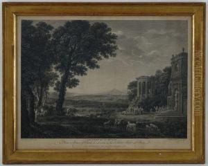 Roman Edifices In Ruins Et The Temple Of Apollo by William Woollett