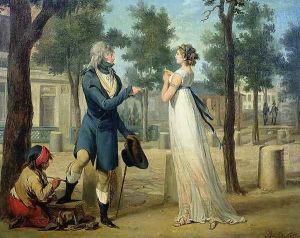 Incroyable et Merveilleuse in Paris, 1797 by Louis Leopold Boilly