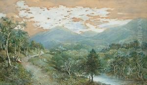 'road To St Mary's Loch From Craigie Burn Near Moffat' by Charles Nicholls Woolnoth