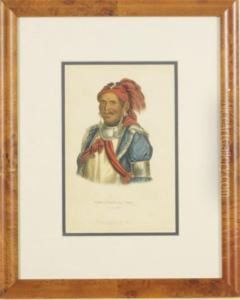 History Of The Indian Tribes Of North America: Eight Plates by Thomas A. Woolnoth