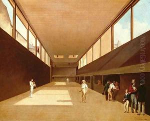Interior of the Jeu de Paume, Versailles by Louis Leopold Boilly