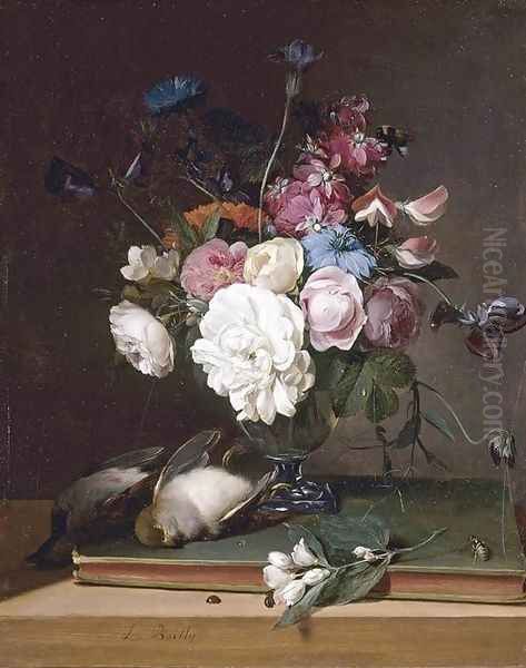 Still-Life of Flowers in a Glass Vase 1790-95 - view 1