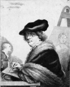Selbsbildnis Als Zeichner by Thomas Worlidge