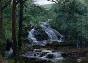 Mill Stream At Trefrew by Joseph Edward Worrall