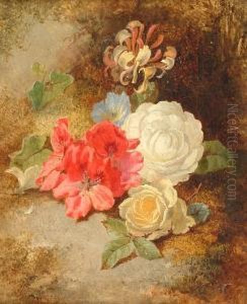 Flowers On A Mossy Bank - view 1