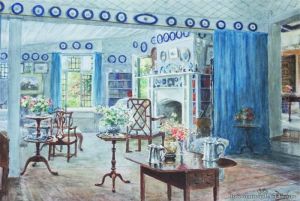 Interior Of A Fendalton Homestead by Charles Nathaniel Worsley
