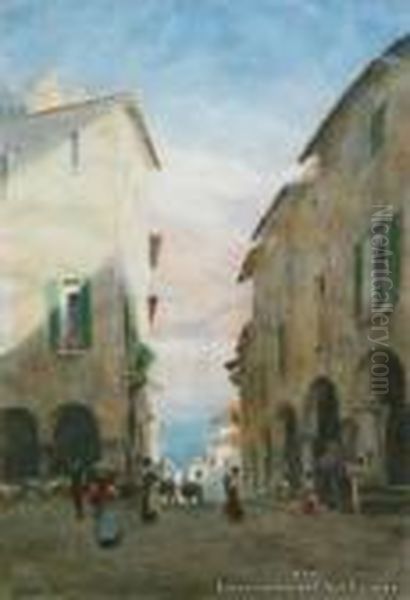 A Winter Evening, Lakemaggiore - view 1