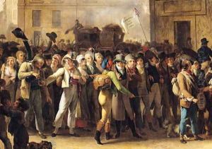 The Conscripts of 1807 Marching Past the Gate of Saint-Denis (detail of the conscripts)