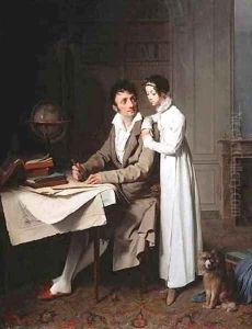 The Geography Lesson Portrait of Monsieur Gaudry and His Daughter
