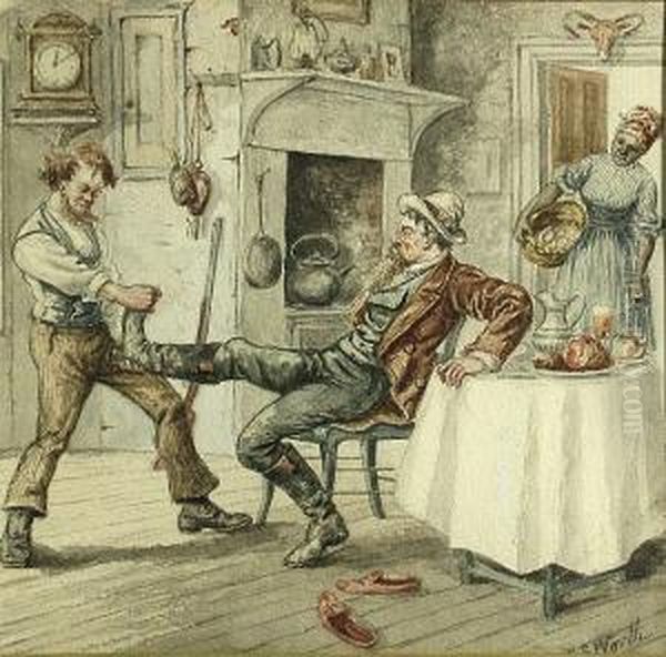 Battle With The Boot; The Boot Wins (a Pair) - view 1