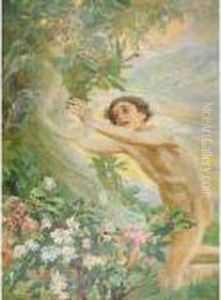 "adamo Ed Eva Tra I Fiori" by Carlo Wostry
