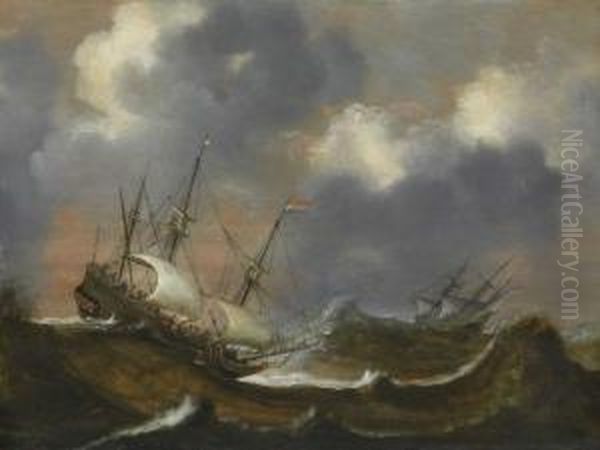 Segelschiffe Aufsturmischer See - view 1
