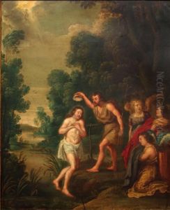Le Bapteme Du Christ by Frans Wouters