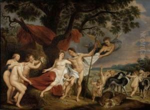 Venus Et Adonis by Frans Wouters