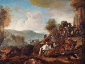 La Battaglia by Pieter Wouwermans or Wouwerman