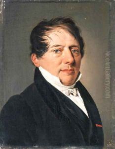 Portrait of a gentleman, small bust-length, in a black jacket 2