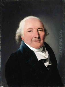 Portrait of Comte Antoine-Marie de Cluzel (1738-1833), small bust-length, in a blue jacket
