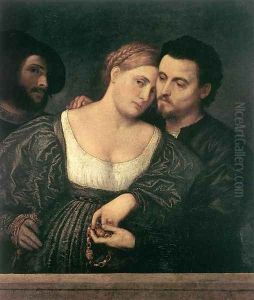The Venetian Lovers by Paris Bordone