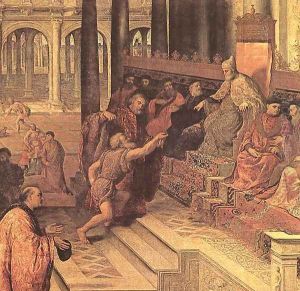 The Presentation of the Ring 1534 by Paris Bordone