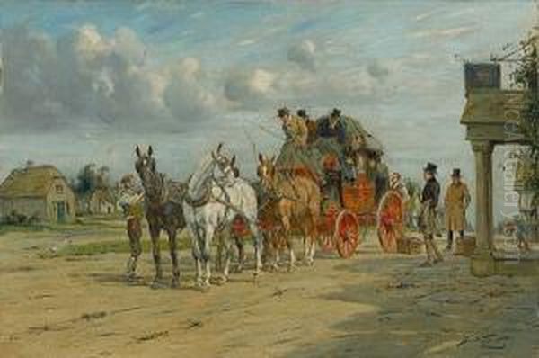 Getting Ready For The Run; Changing Horses - view 1