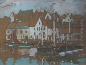 Fishing Boats In Methil by James Wright