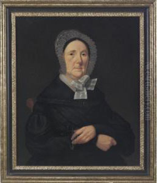 Portrait Of A Lady In A White Lace Collar - view 1