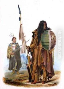 Assiniboin Indians by Karl Bodmer