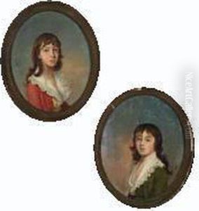 Family Portraits Of Young Boys by Joseph Wright