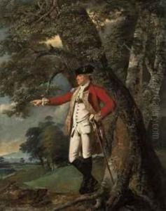 Portrait Of Colonel Charles Heathcote by Josepf Wright Of Derby