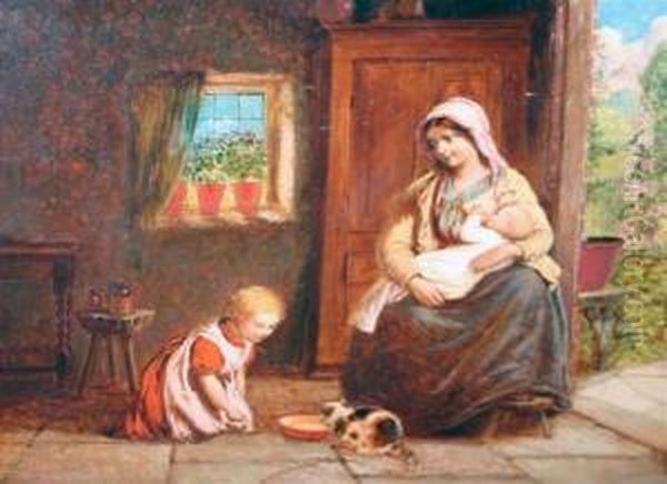 Interior With Mother And Children - view 1