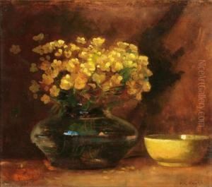 Still Life With Buttercups In Vase