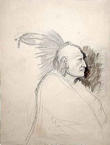 Massika (study for Tableaux #3 of Travels in the Interior of North America)