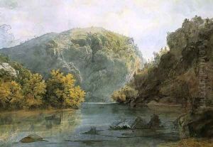 The Delaware Water Gap by Karl Bodmer