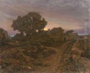 Sunset Over The Hilltop by Konstantin Haritonov Wroblewsky