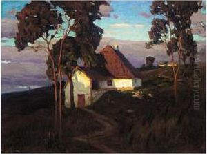 Ukrainian Landscape With Huts