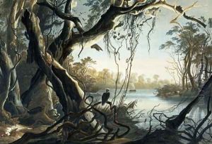 The Mouth of the Fox River, Indiana, plate 5 from Volume 2 of 'Travels in the Interior of North America' by Karl Bodmer