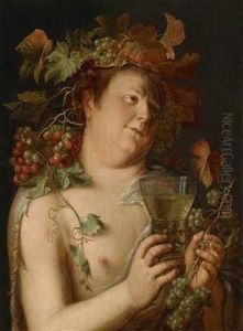 Bacchus by Joachim Wtewael (Uytewael)