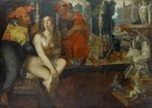 Susannah And The Elders by Peter Wtewael