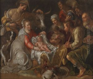 The Adoration Of The Shepherds by Peter Wtewael