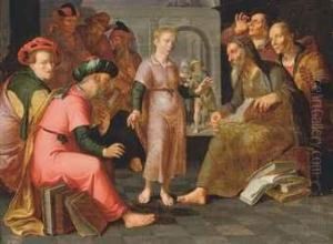Christ Preaching In The Temple