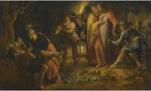 The Betrayayal Of Christ In The Garden Of Gethsemane by Peter Wtewael
