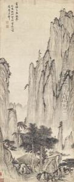 Slopes Of Mount Huang - view 1
