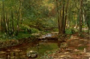 "am Waldteich" by Fritz Wucherer