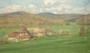 Farm House In A Pastoral Landscape