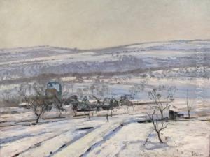 Schneestudie- Blick Von Kronberg Nach
Neuenhain by Fritz Wucherer