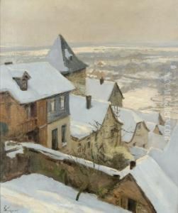 Kronberg - Blick Uber Das Eichentor Ins Tal by Fritz Wucherer