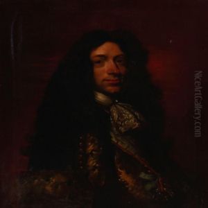 Portrait Of Chancellor Peder Schumacher Griffenfeld by Abraham Wuchters