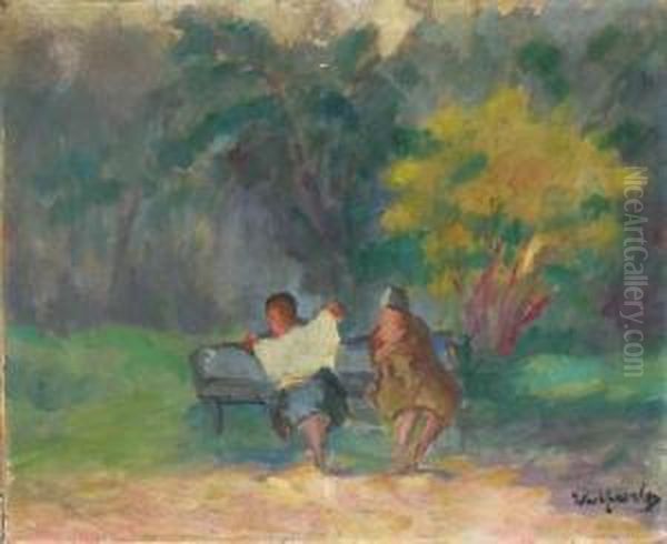 Sur Un Banc Au Parc - view 1