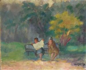 Sur Un Banc Au Parc by Max Wulfart