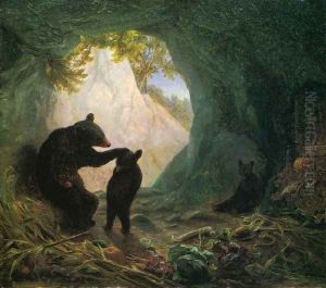 Bear and Cubs by William Holbrook Beard